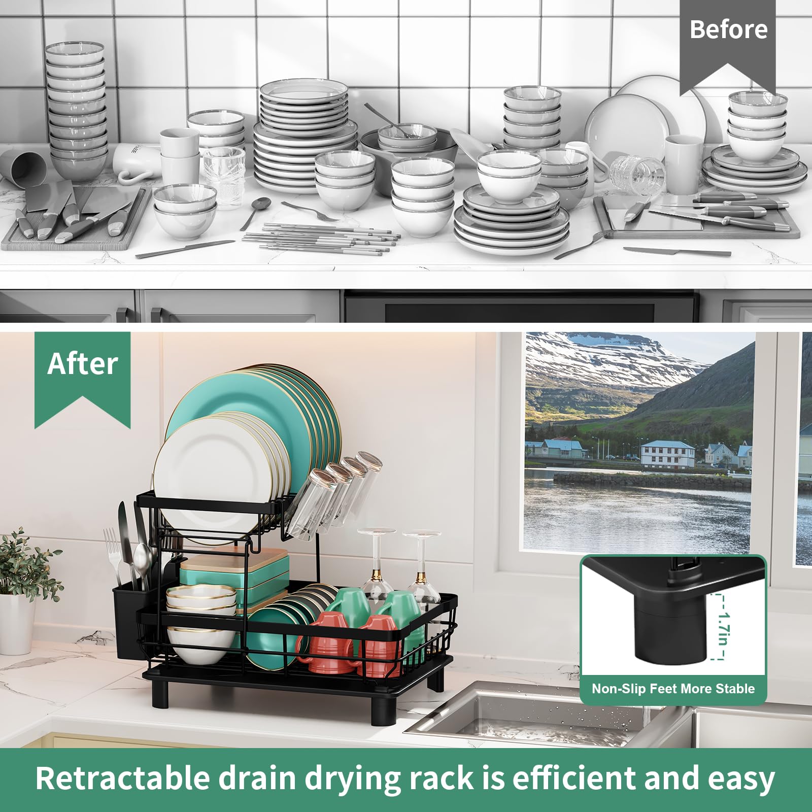 MOUKABAL in a modern kitchen setting illustrating tidy organization and style