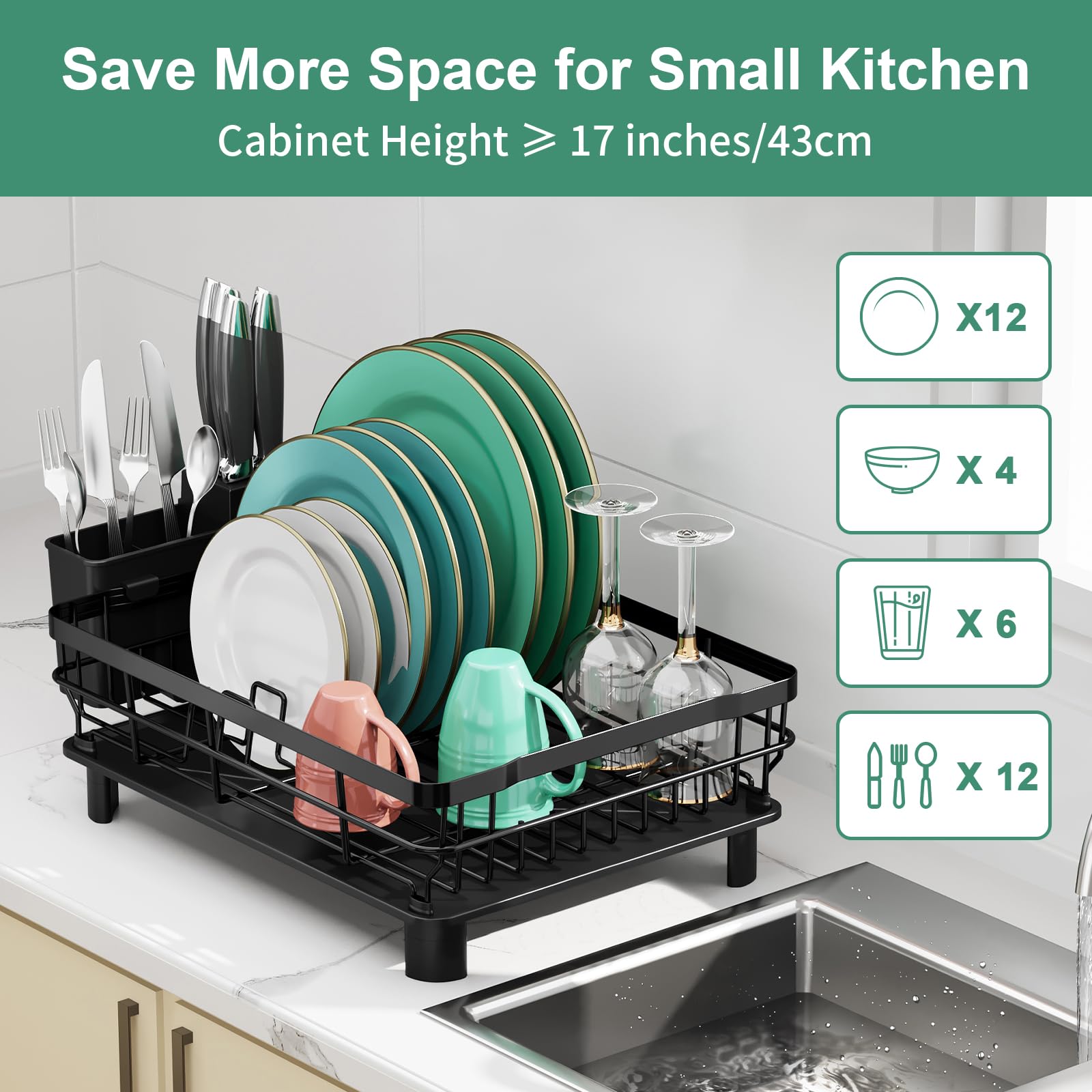 MOUKABAL plate storage detail with vertical slots holding plates securely