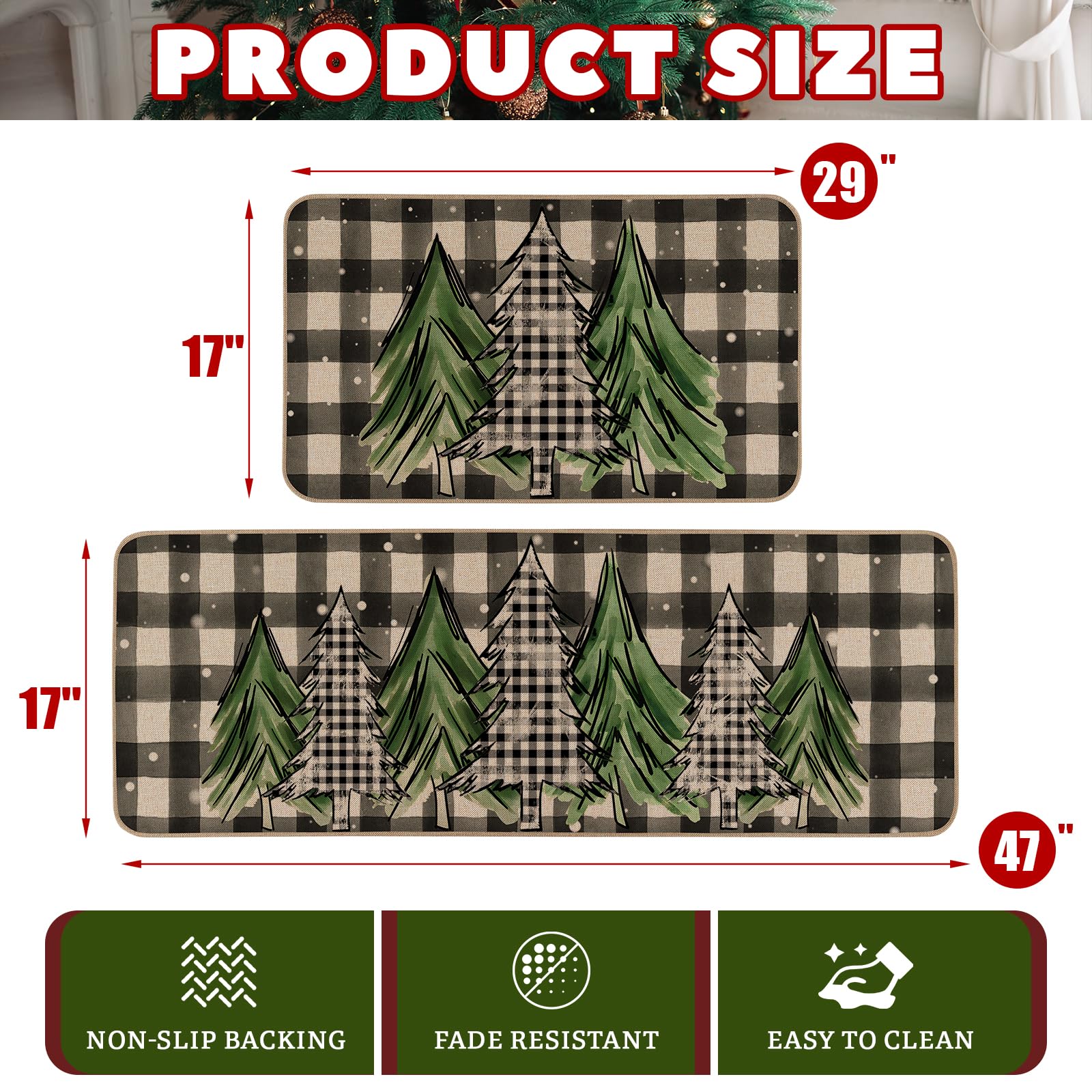 Moutina smaller mat in front of sink offering cushioned standing support