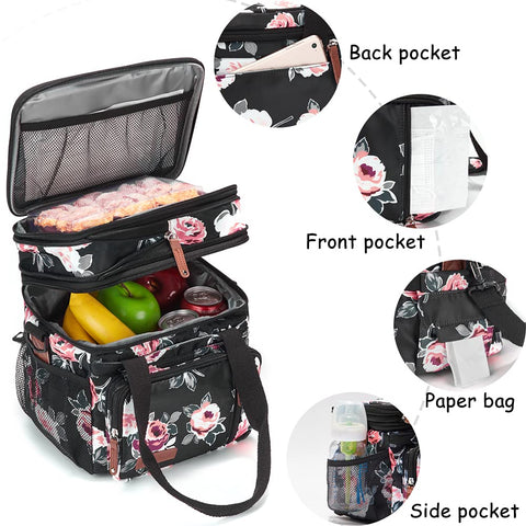 MOV COMPRA double-deck interior with compartments, keeps meals separated