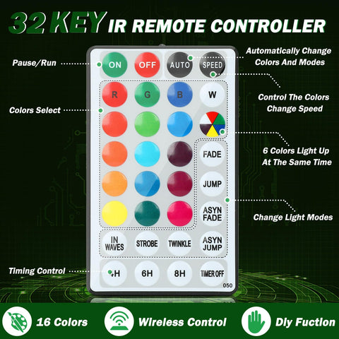 moveland wreath remote pictured controlling lights for easy customization