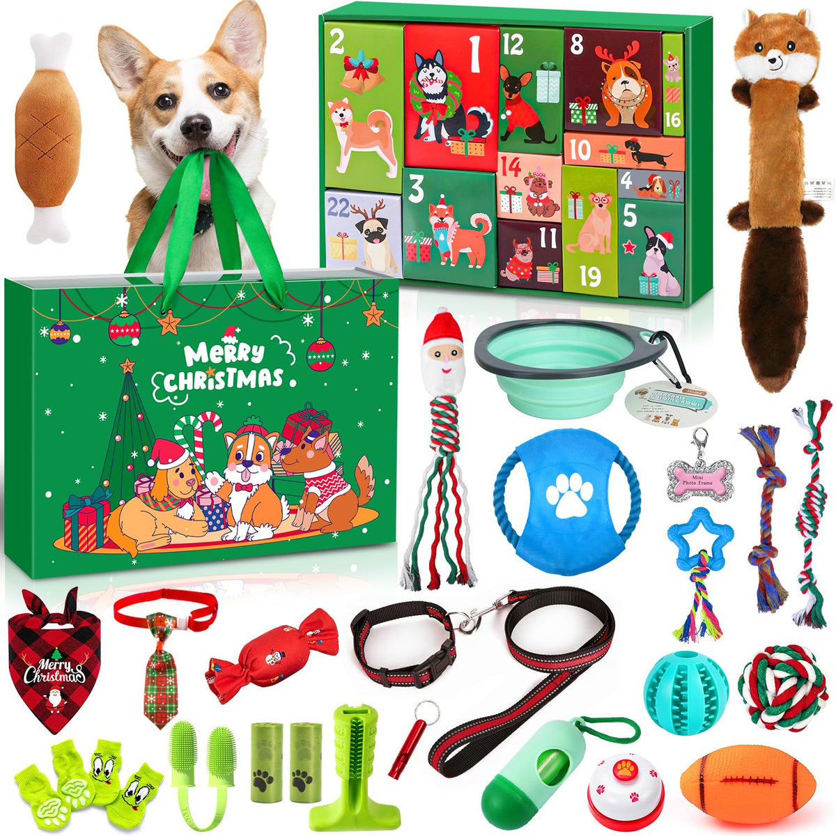 MOVINPE front box packaging showing 24 compartments and festive design, great gift presentation