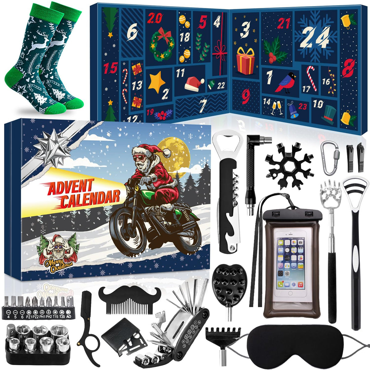 MOVINPE front packaging showing calendar design and 24 numbered doors, builds anticipation