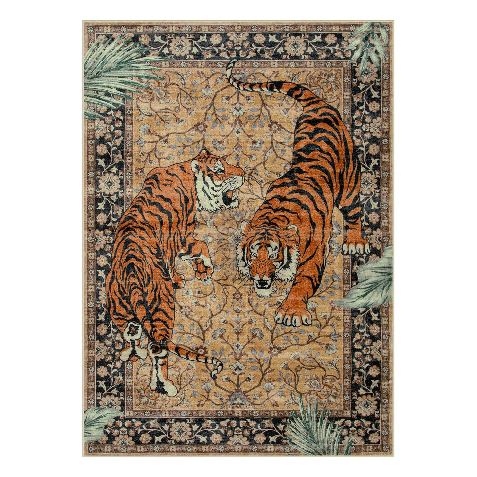 Moynesa rug in styled living room benefit enhances boho vintage decor