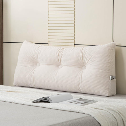 MQK headboard pillow front view showing neat support and clean lines