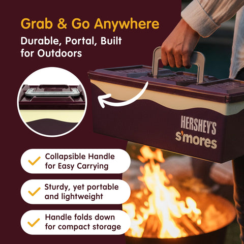 Mr. Bar-B-Q collapsible handle detail for secure carrying convenience