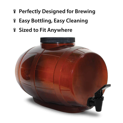Mr. Beer reusable 25 oz bottle close-up highlighting durable design and repeated-use savings
