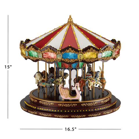 Mr. Christmas base with controls displaying volume and lighting options
