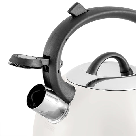 Mr. Coffee Flintshire polished base underside demonstrates even heat transfer for faster boiling