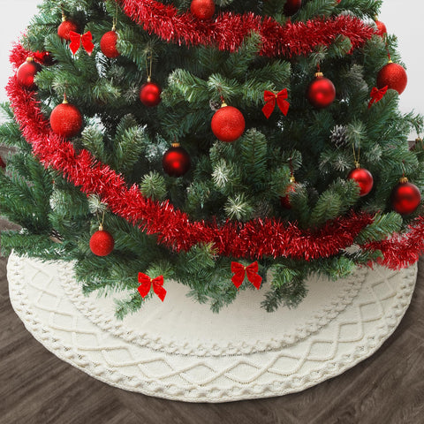 Mr. Pen skirt in styled living room conveying cozy holiday atmosphere