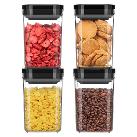 MR.SIGA front view showing four clear containers and compact packaging for organized storage
