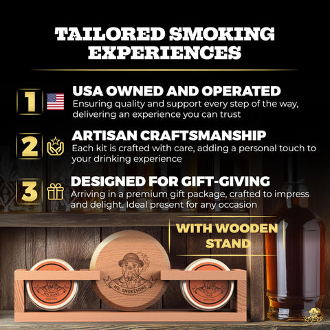 MR. SMOKESOME kit staged on a home bar creating an inviting cocktail moment