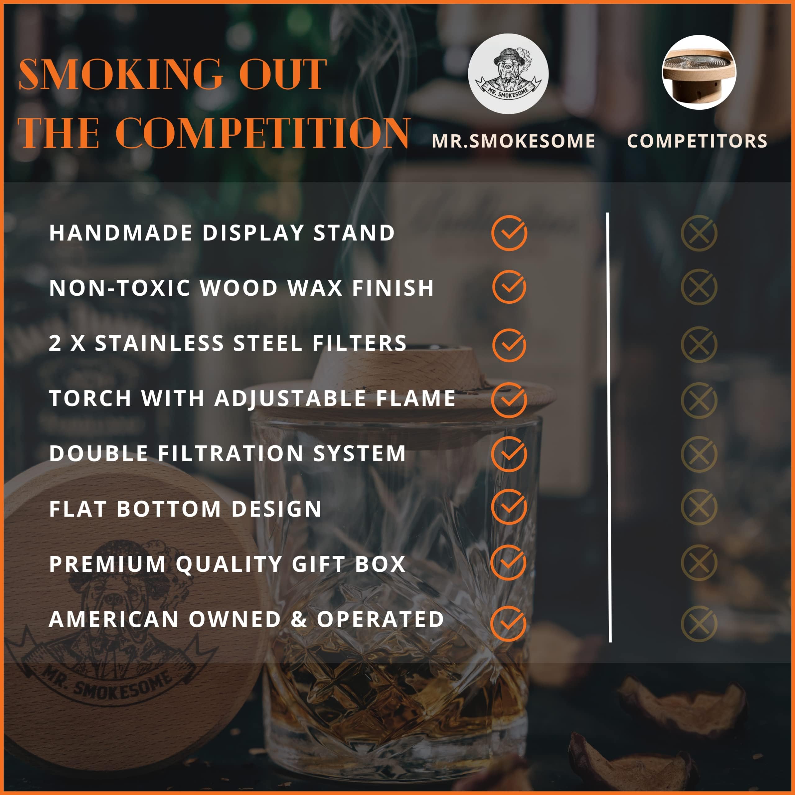 MR. SMOKESOME four wood-chip flavors lined up to show variety and customizable aroma