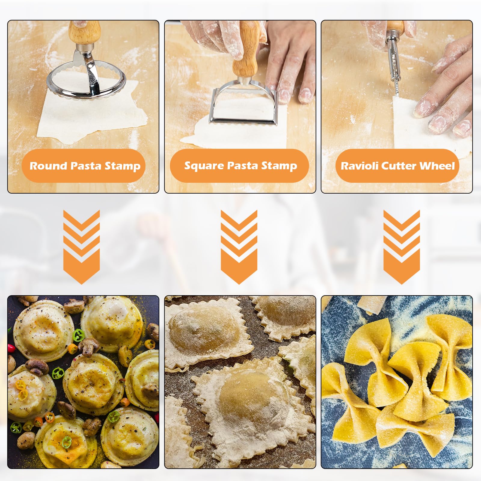 MrCarbon dough cutter, wheel cutter and stamps displayed for precise shaping and neat edges