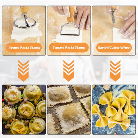 MrCarbon dough cutter, wheel cutter and stamps displayed for precise shaping and neat edges