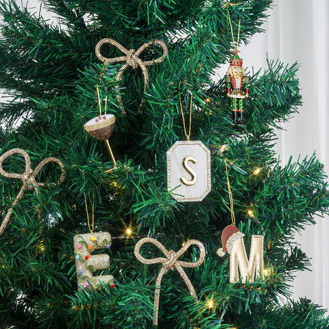 Mrchtmas espresso martini ornament hanging loop detail for easy display