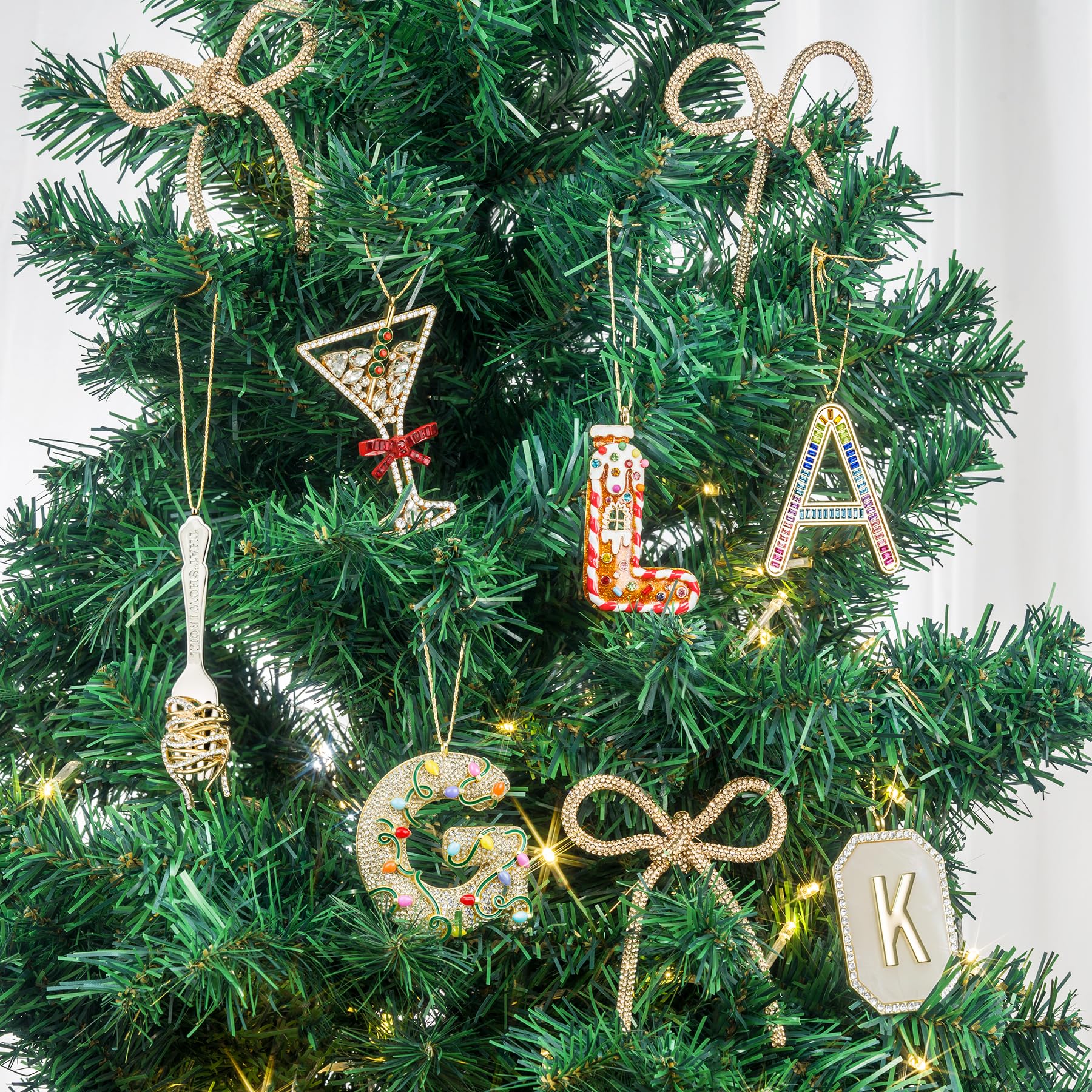 Mrchtmas ornament styled on holiday table for elegant seasonal decor