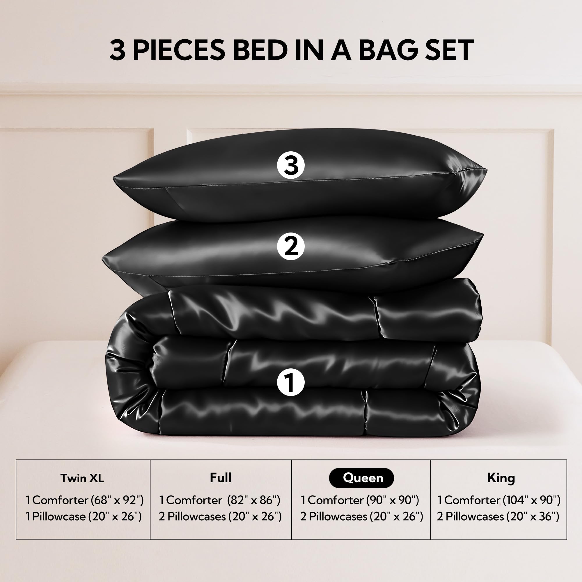 MR&HM reversed comforter flip showing both satin and microfiber sides for versatility