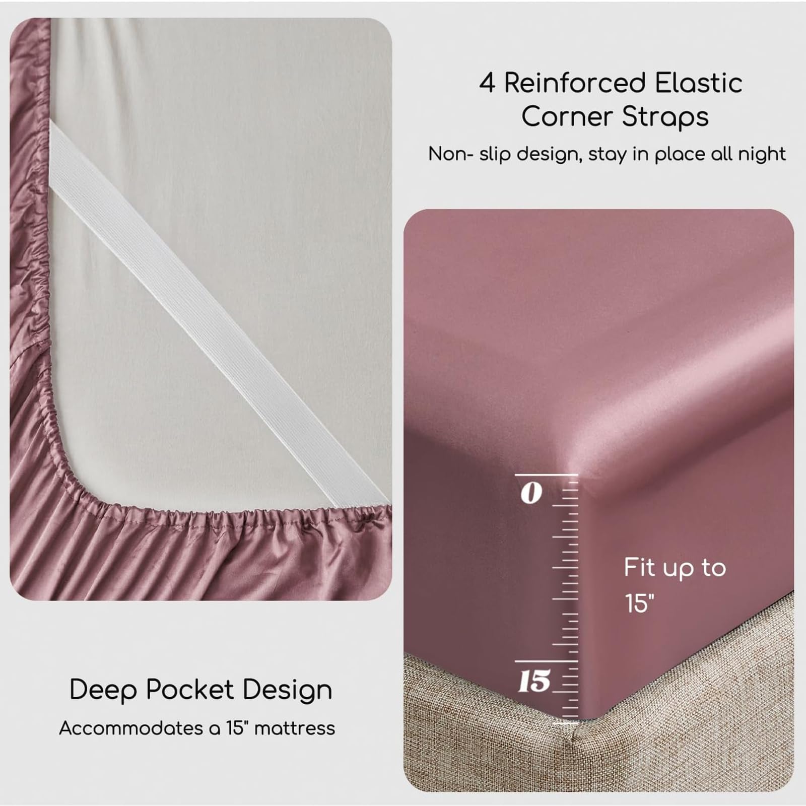 MR&HM two pillowcases stacked, protects hair and preserves hairstyles