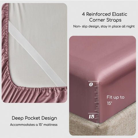 MR&HM two pillowcases stacked, protects hair and preserves hairstyles