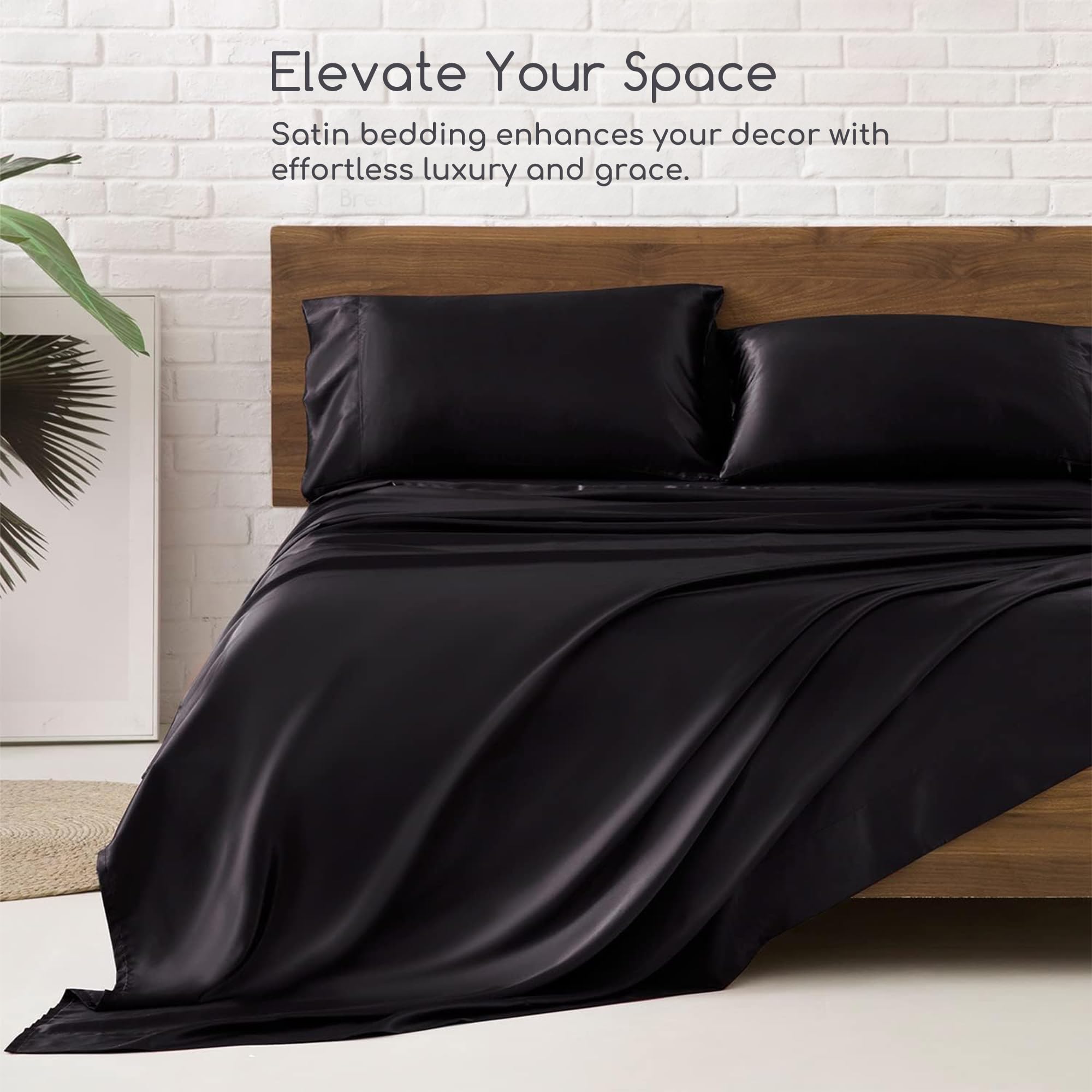 MR&HM fitted sheet on mattress showing 15-inch deep pocket providing secure, snug fit