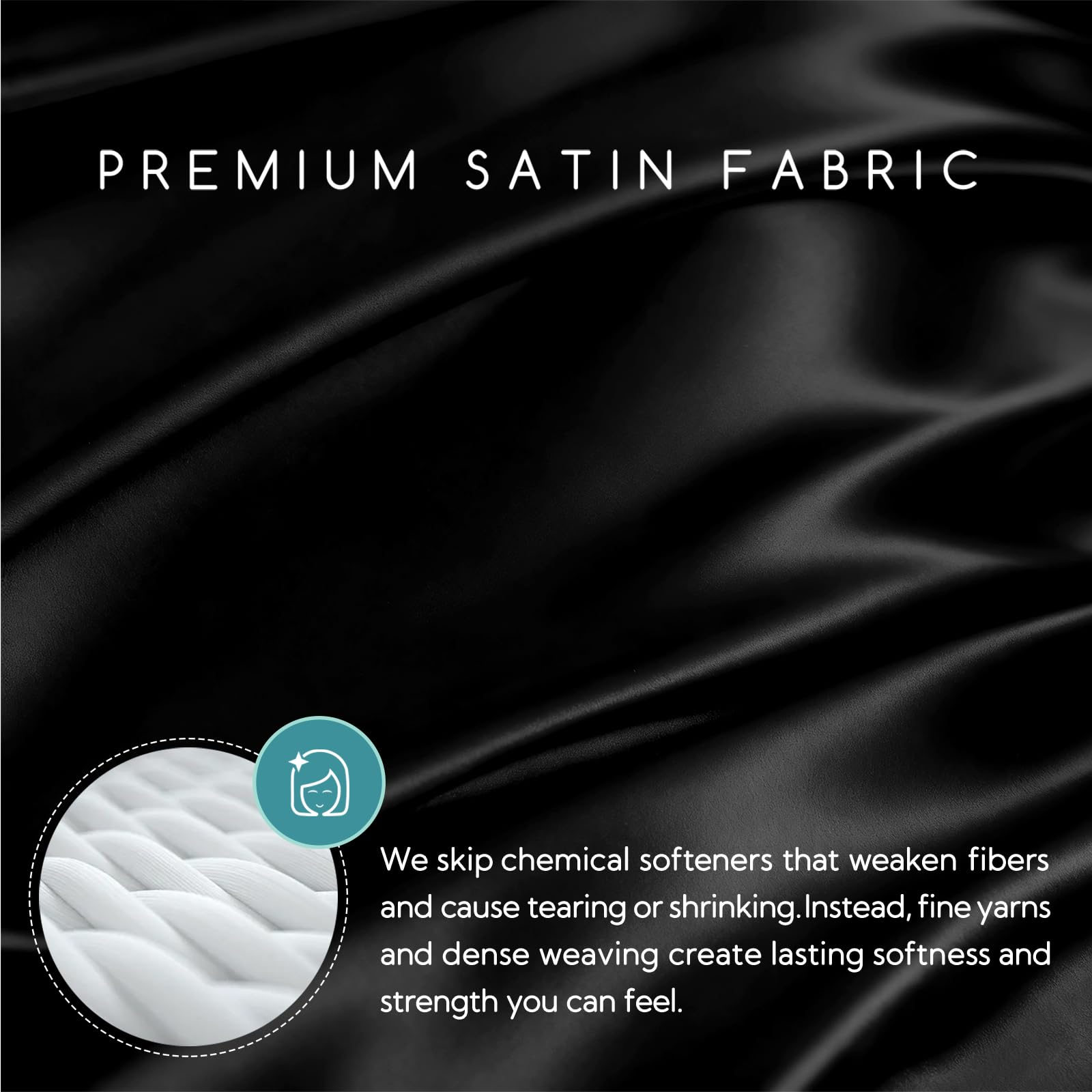 MR&HM satin fabric texture close-up illustrating silky surface and breathable weave