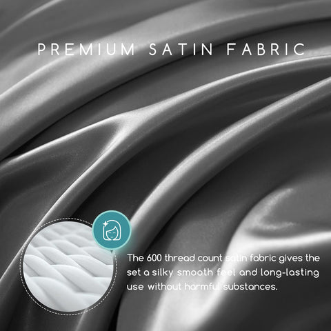 MR&HM folded flat sheet close-up showing smooth satin finish and comfort