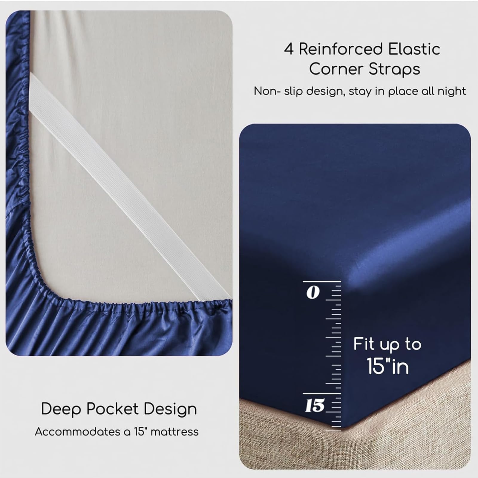 MR&HM two pillowcases stacked displaying smooth finish and gentle feel for skin