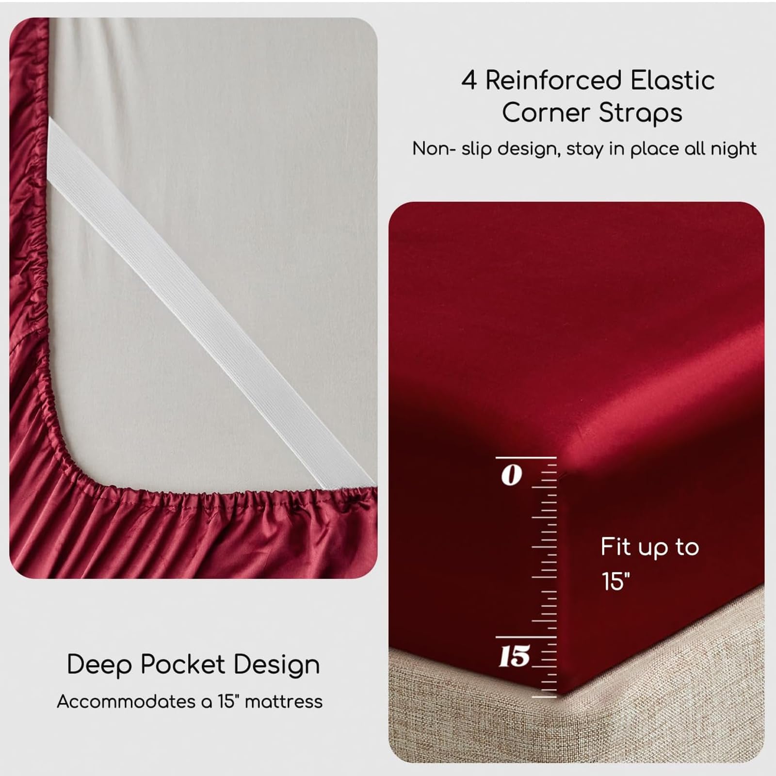 MR&HM satin fabric texture and sheen highlighting silky comfort
