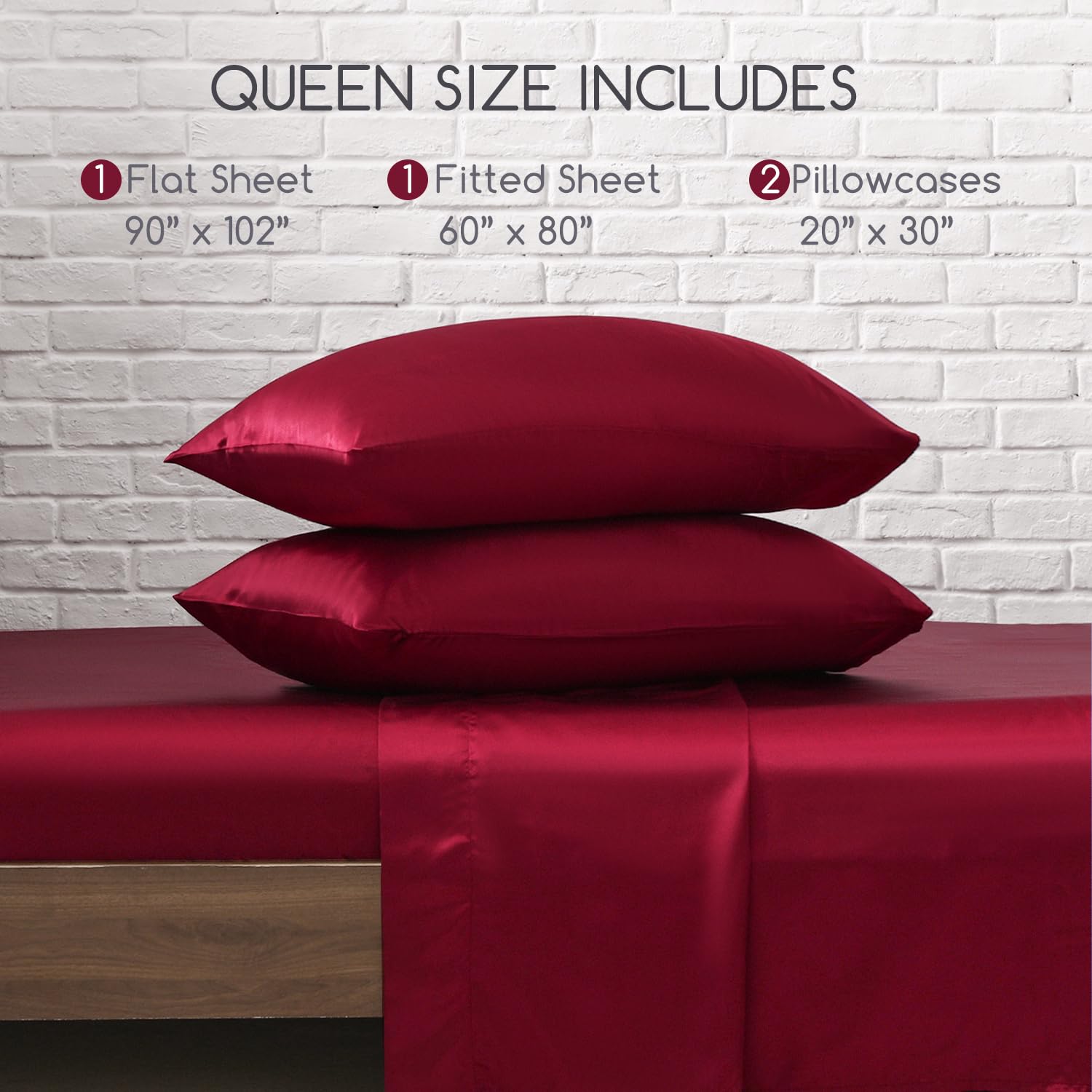 MR&HM sheet on mattress showing size and deep-pocket secure fit