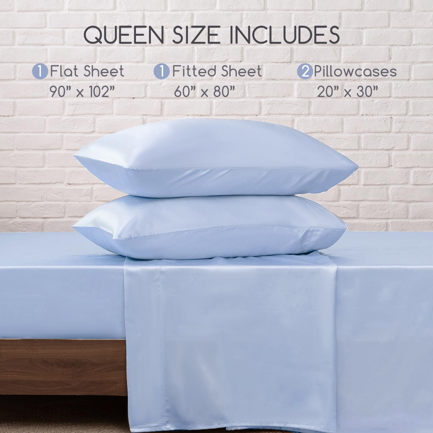 MR&HM sheet on mattress edge to show 15-inch deep pocket and size fit