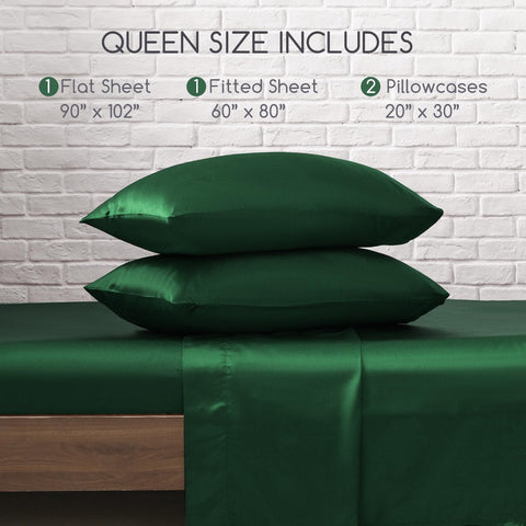 MR&HM sheet on mattress for size comparison, illustrates fit on standard queen bed