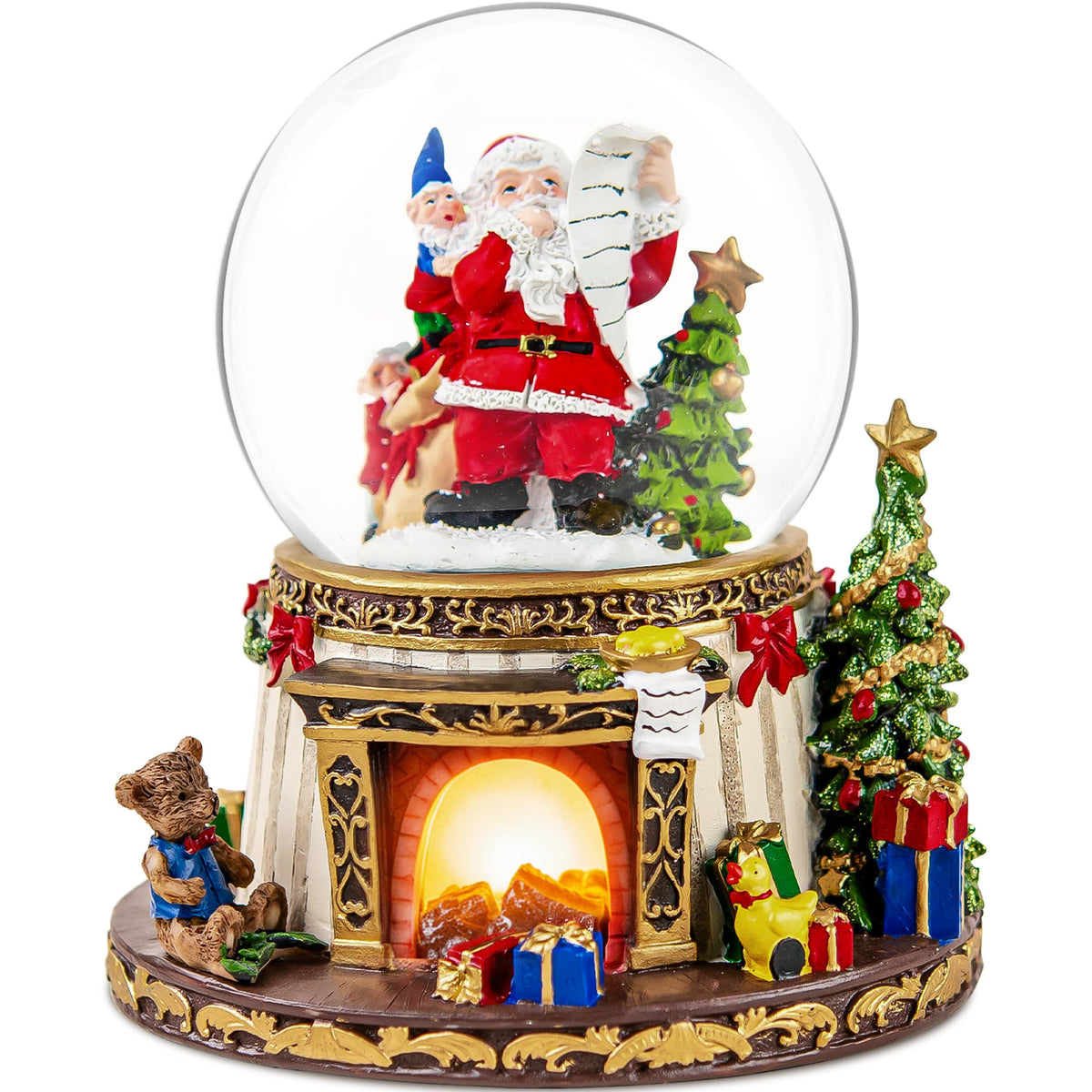Mr.Winder Santa front view showing full scene and festive details