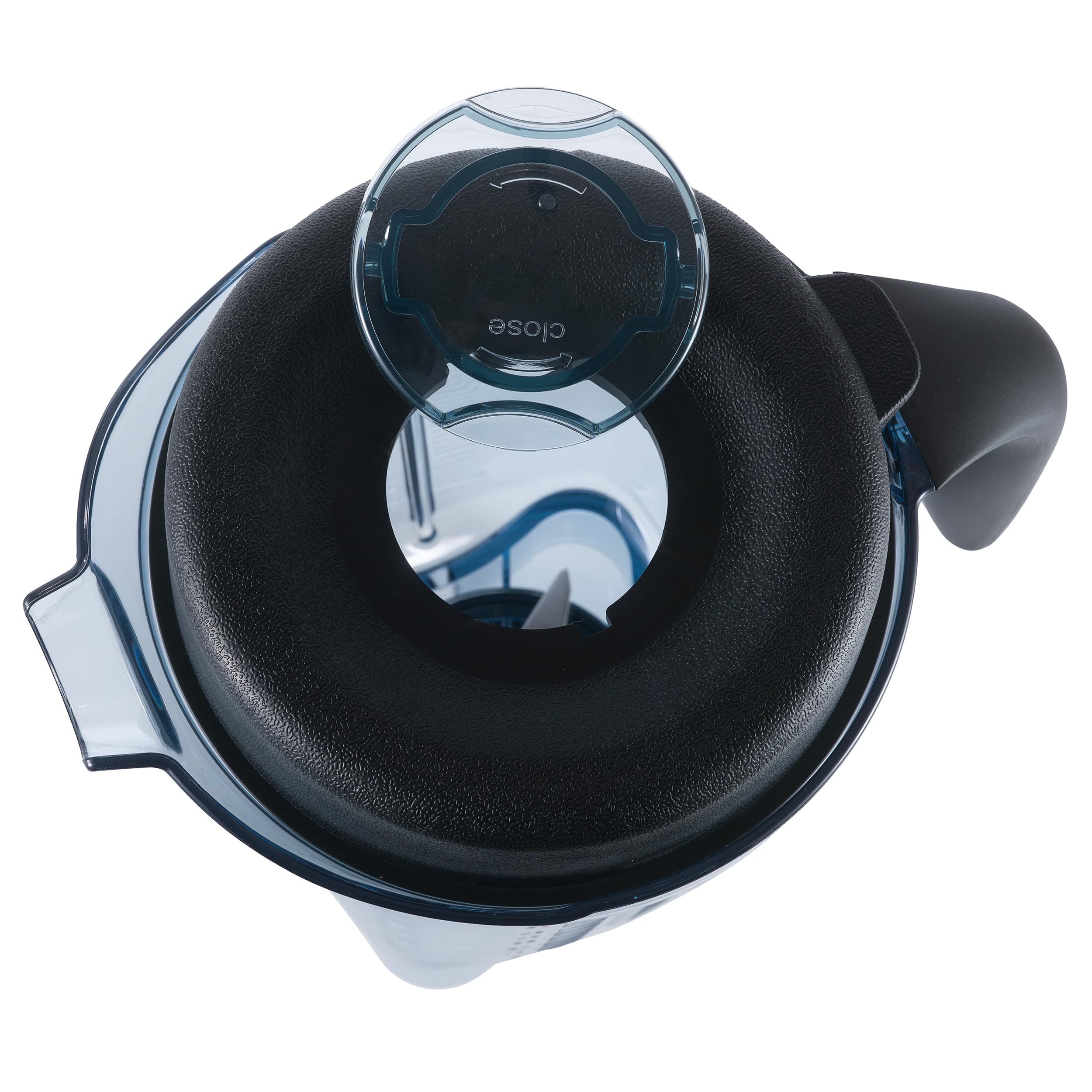 MRX Solutions close-up of ergonomic handle and dripless spout for mess-free pouring benefits