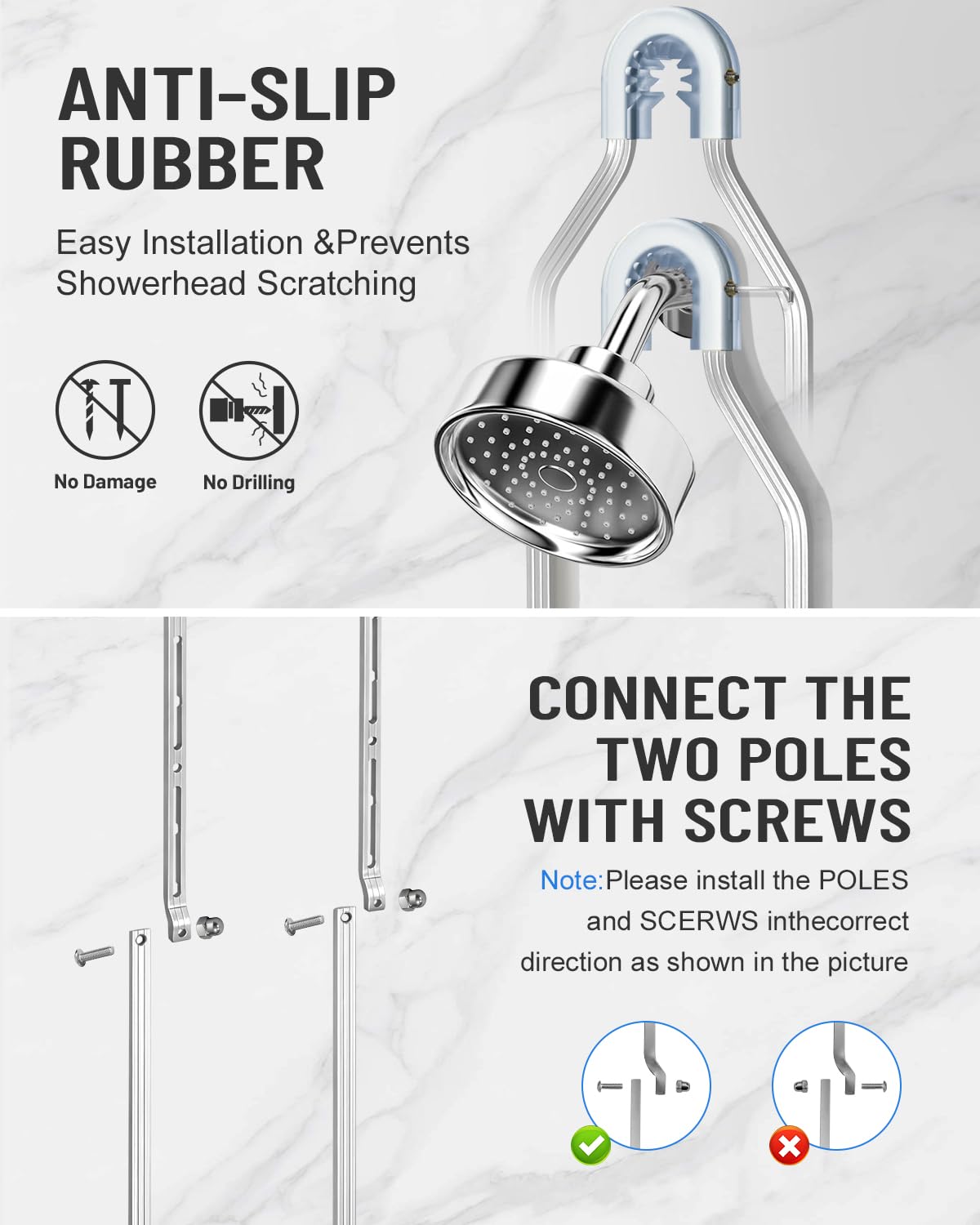 MSAICOE top hook with adhesive stabilizer preventing sliding