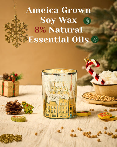 M&SENSE smooth soy-palm wax surface close-up for cleaner burn benefit