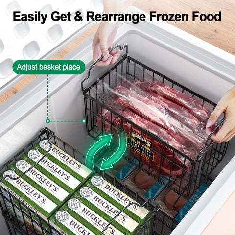 MSERCUOR basket folded flat for compact storage to save closet space