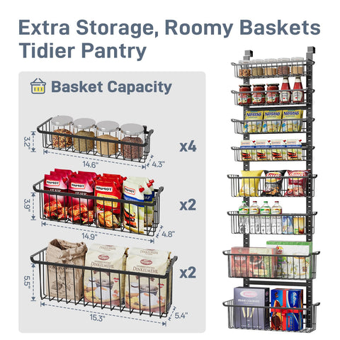 MSERCUOR in kitchen holding cans and jars for easy access benefit