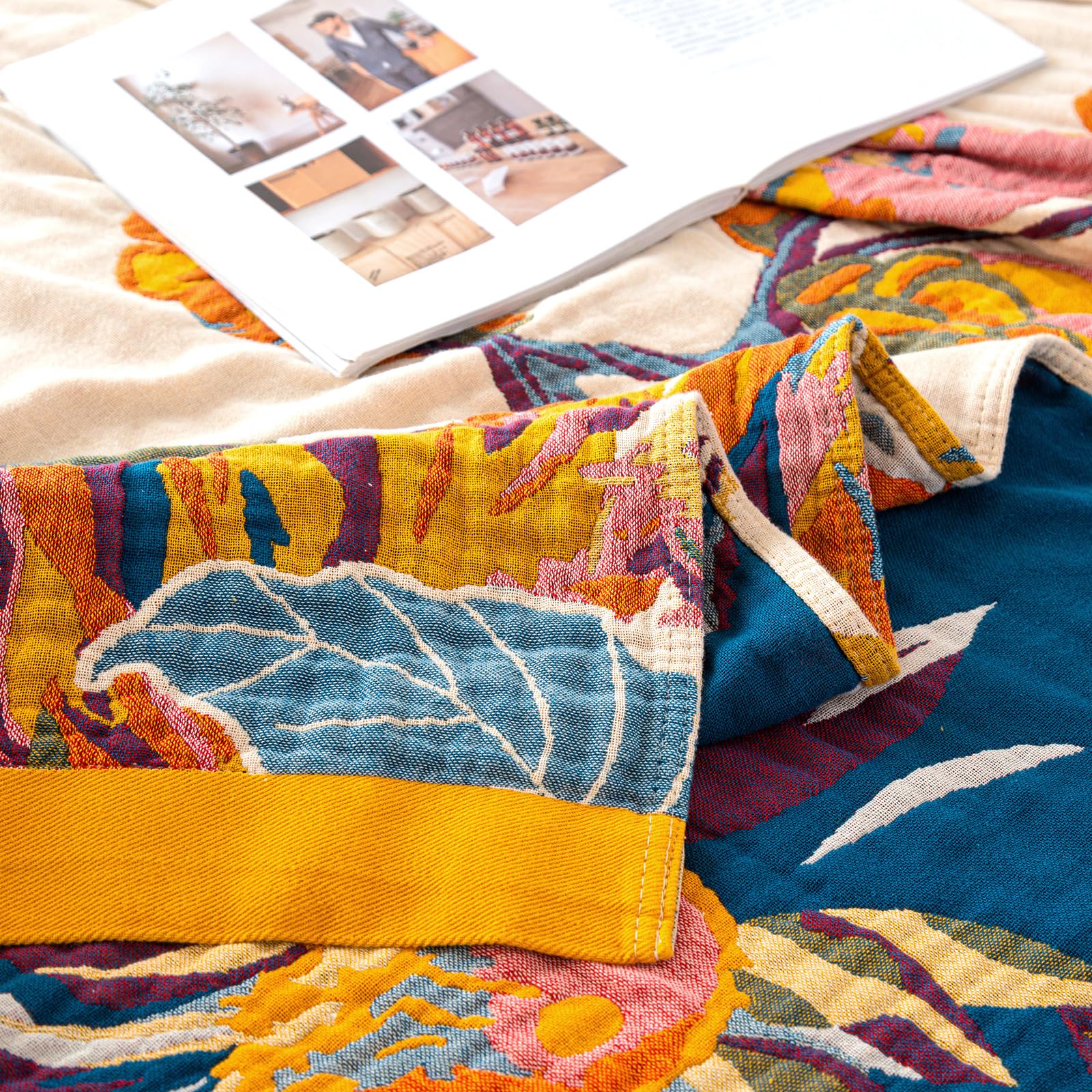 MSGKV throw styled in a living room to create warm, relaxed atmosphere