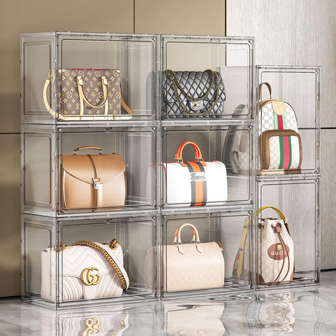 MSHOMELY open unit with handbag inside for quick selection benefit