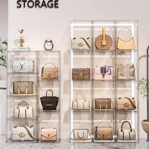 MSHOMELY lifestyle shelf display showing neat closet styling benefit