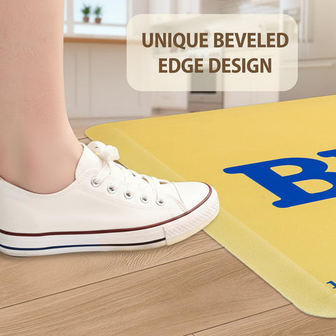 MSJGA butter rug staged as a gift offering a fun, usable present