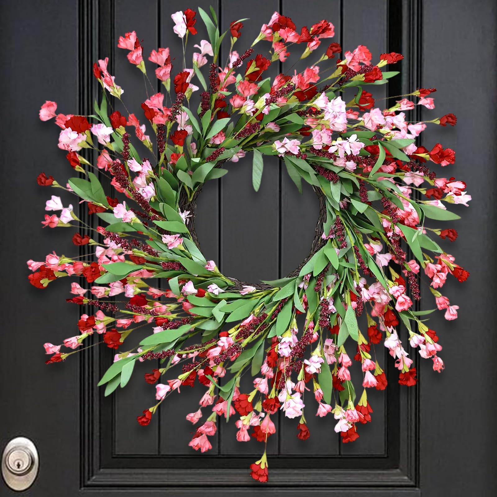 MSMUH front view of 24-inch wreath showing vibrant welcome appeal