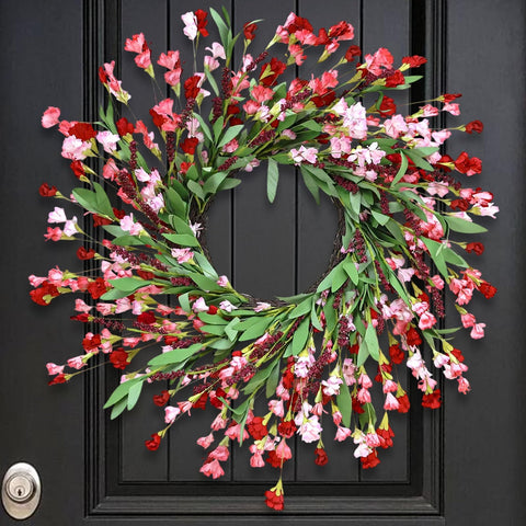 MSMUH front view of 24-inch wreath showing vibrant welcome appeal