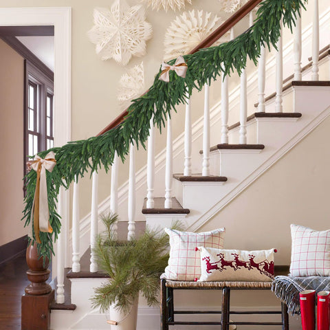 MSMUH garland beside 12-inch ruler highlighting true 6ft size accuracy