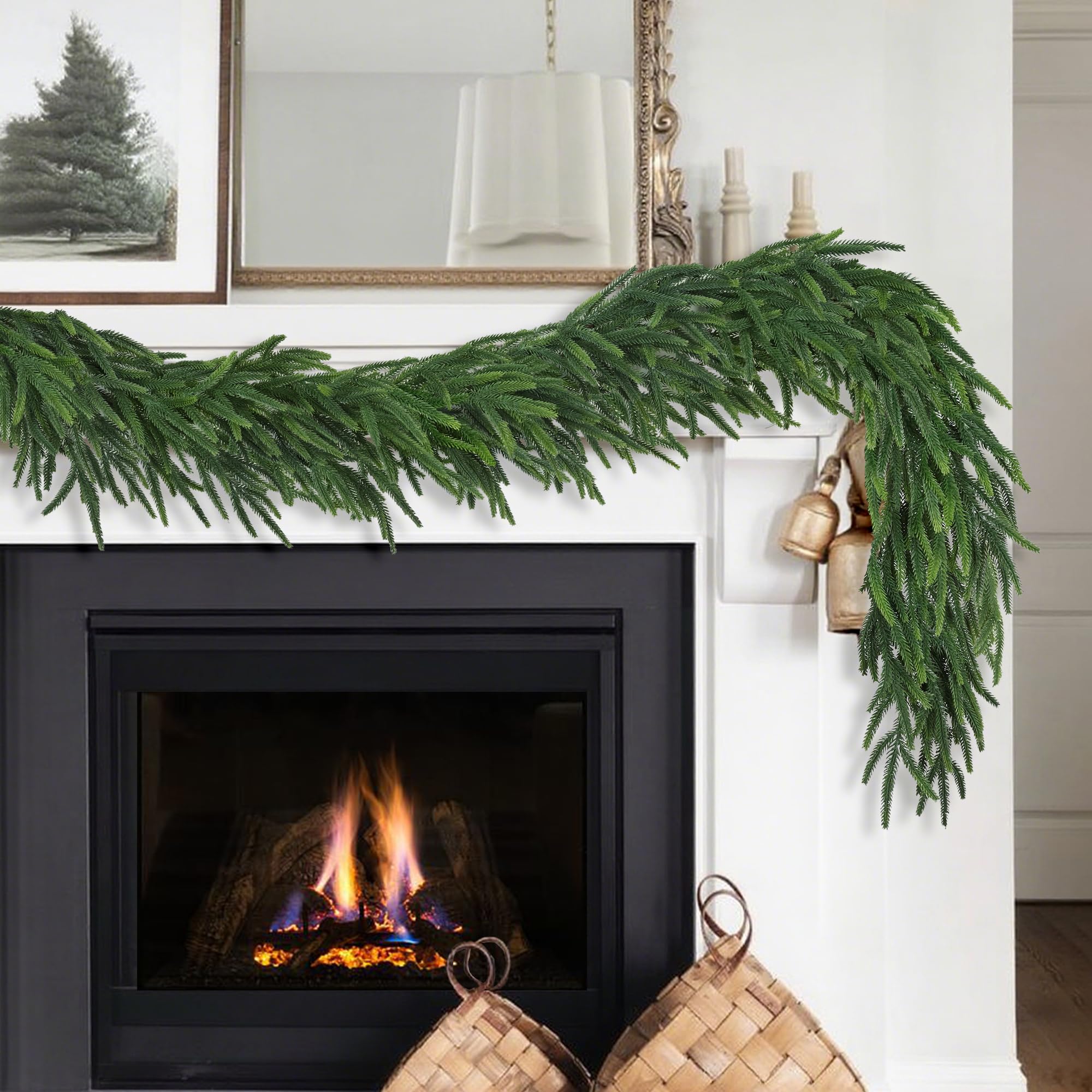 MSMUH garland used as table centerpiece providing lush holiday focal point