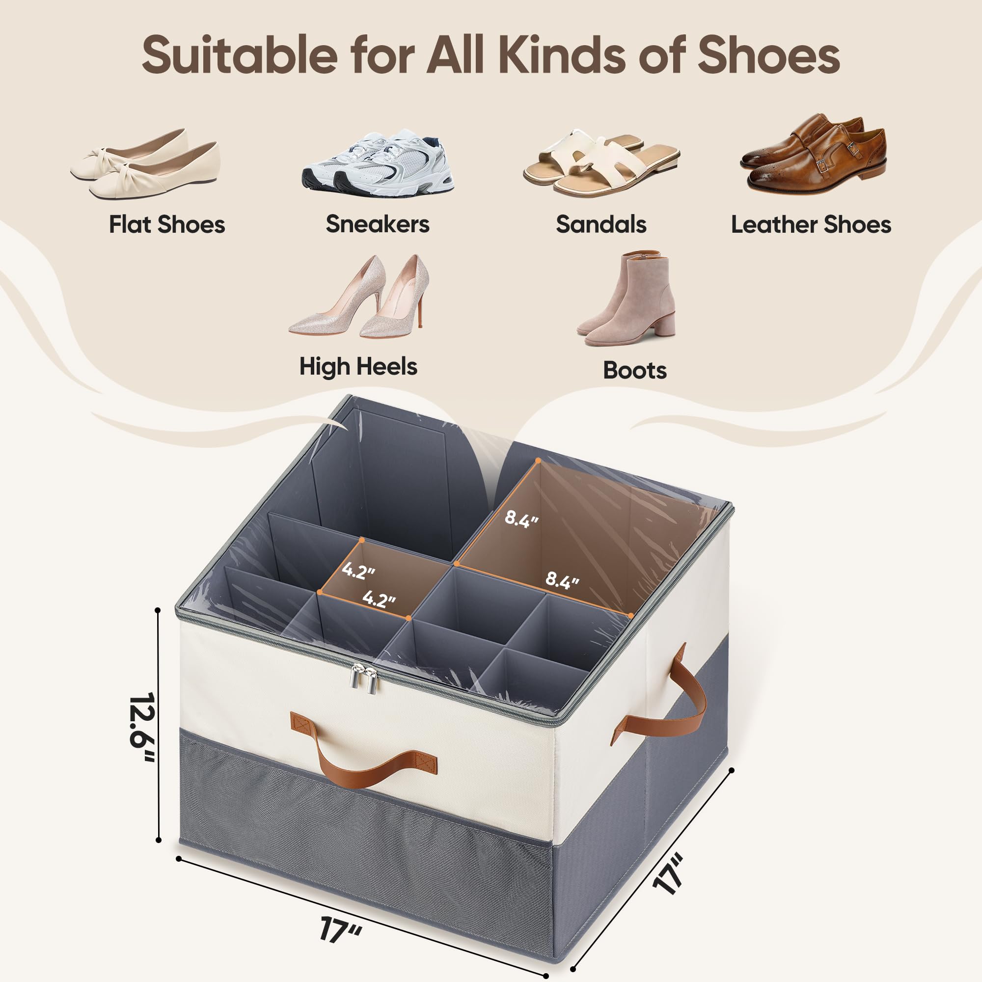 MSTONAL open compartments displaying adjustable slots and neatly stored shoes