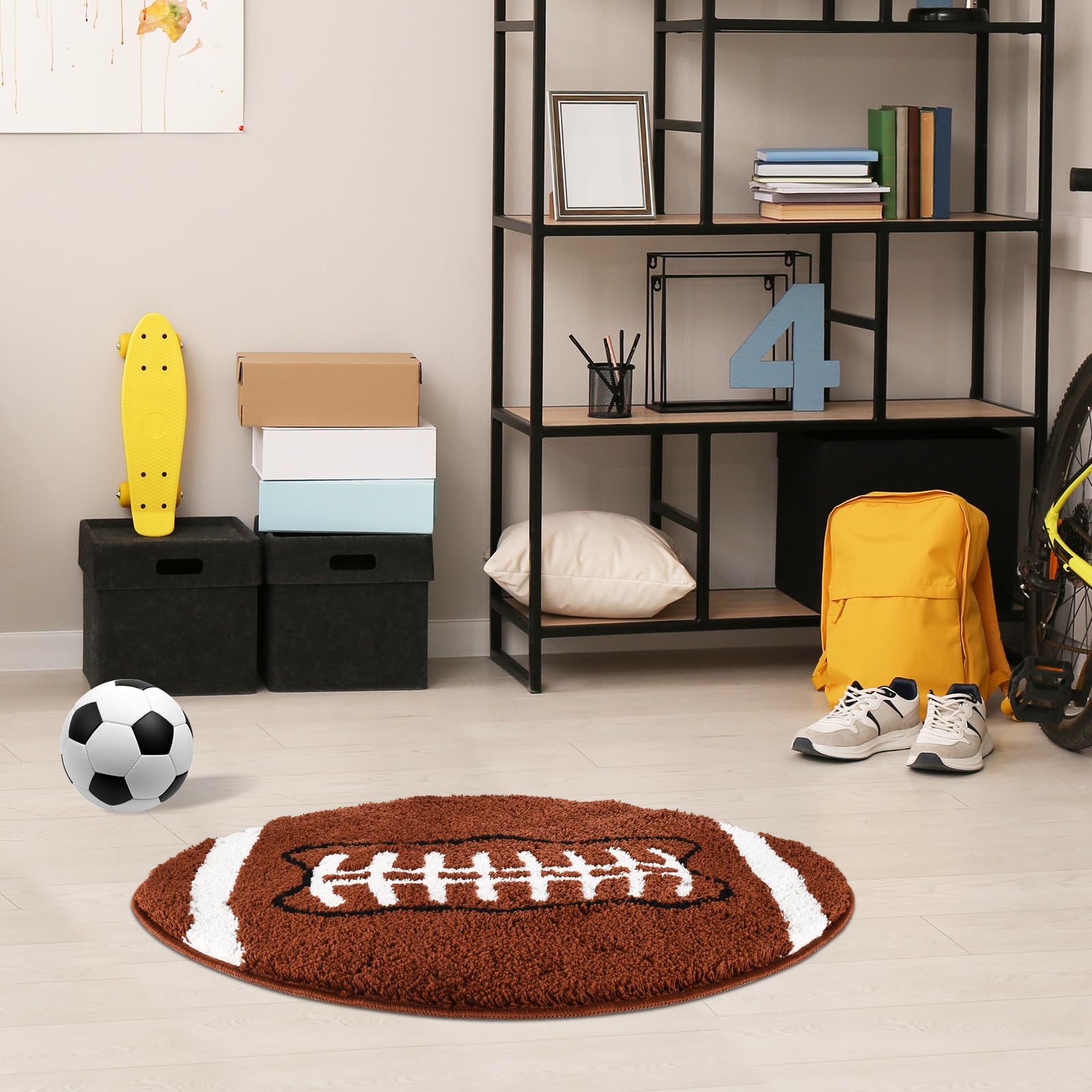 MSYA folded rug for storage showing lightweight, easy-to-store design