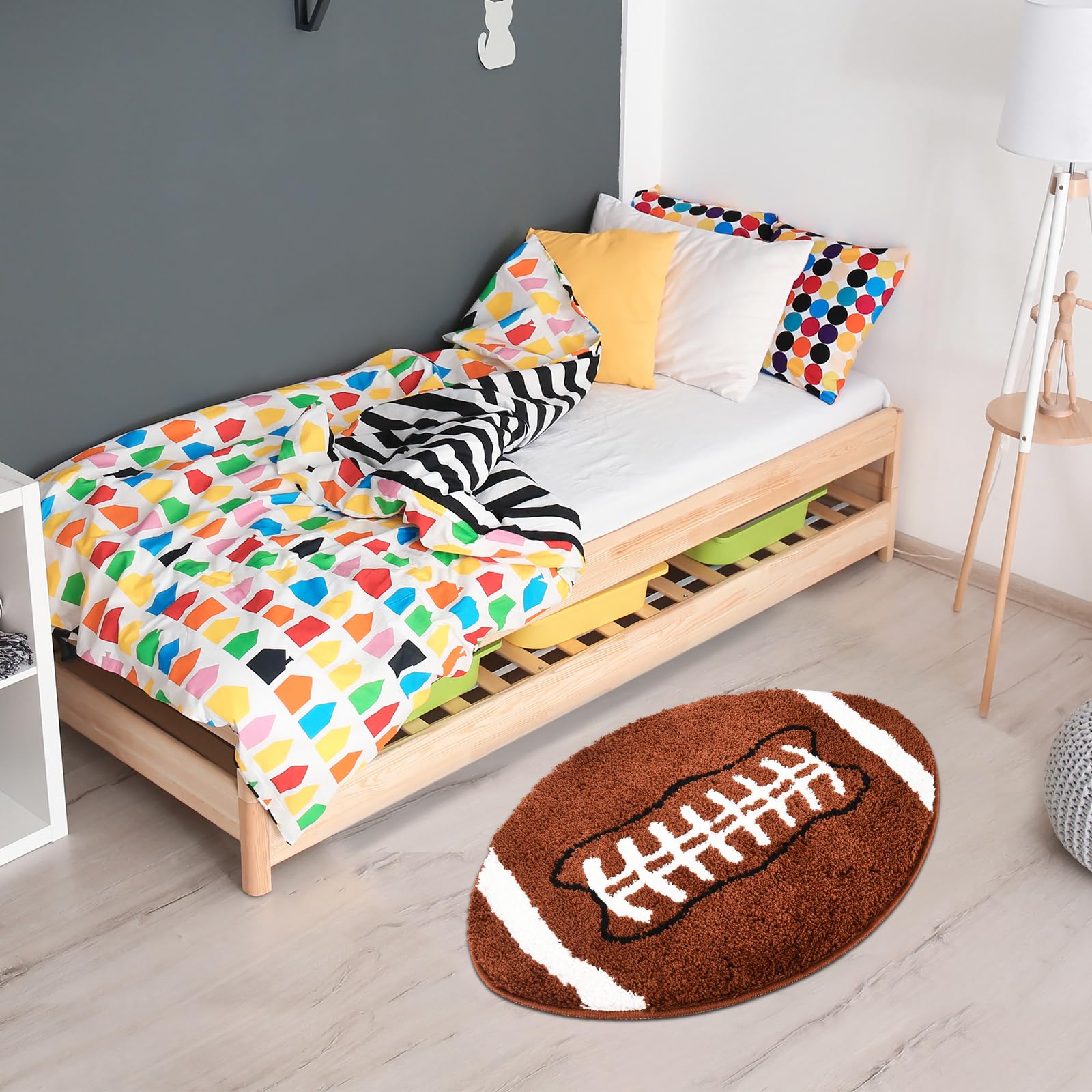 MSYA styled in boys room to show sporty atmosphere and decor impact