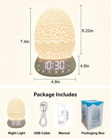 MTDYHY dragon egg button panel illuminated showing easy nighttime controls benefit